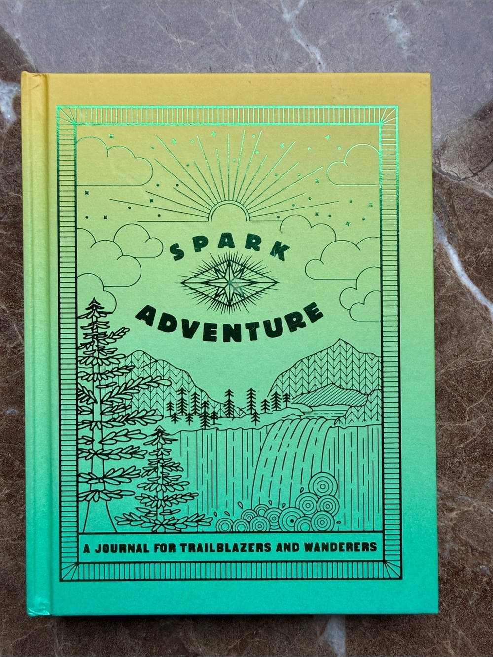 Chronicle Books Spark Adventure Gradient Journal - Yellow & Green